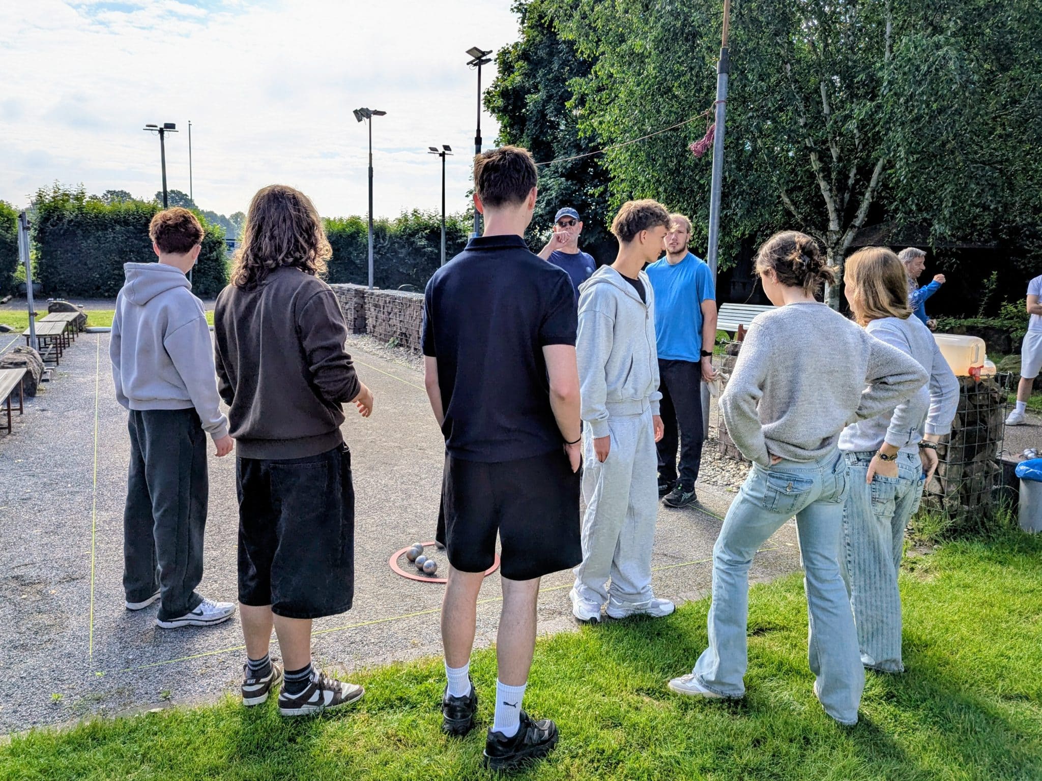 Pétanque-Event: Schüler entdecken den französischen Sport